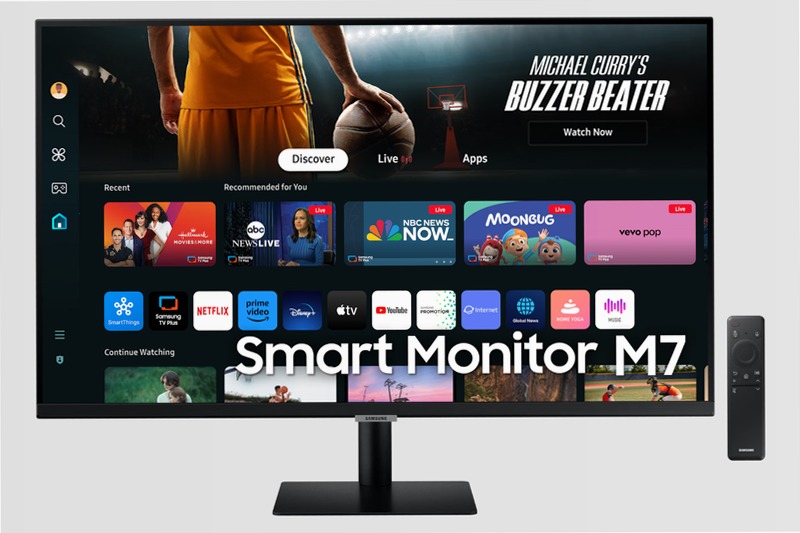 Smart Monitor M7 - M70D da 32'' UHD Flat Nero VA