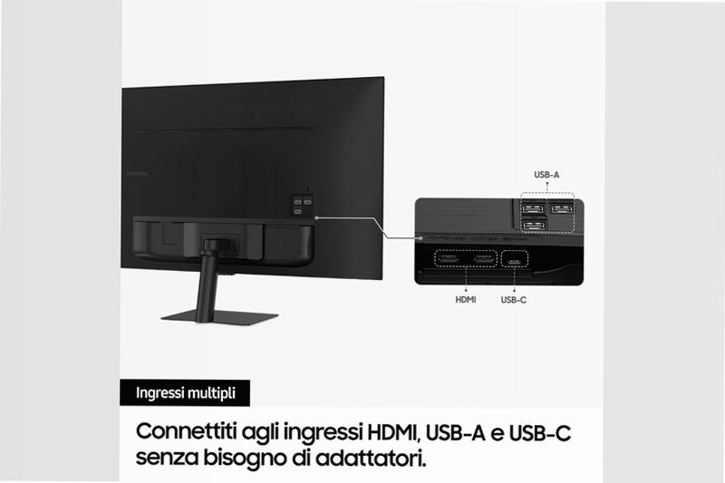 Smart Monitor M7 - M70D da 32'' UHD Flat Nero VA