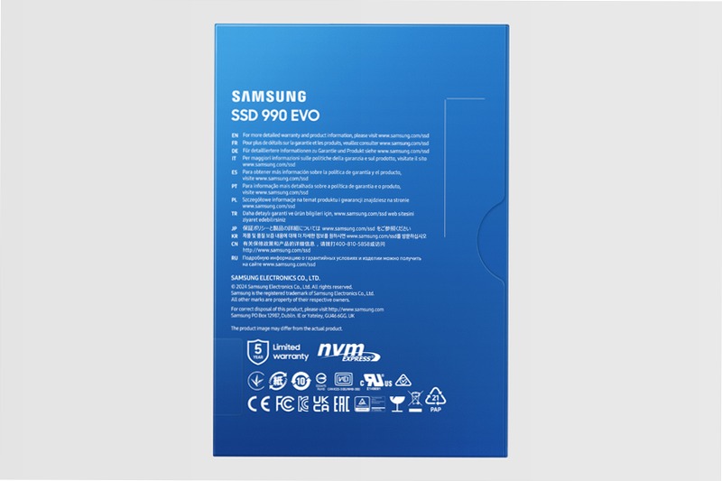 SSD 990 EVO 1TB - Prestazioni eccellenti PCIe 4.0 5000MB/s 4200MB/s