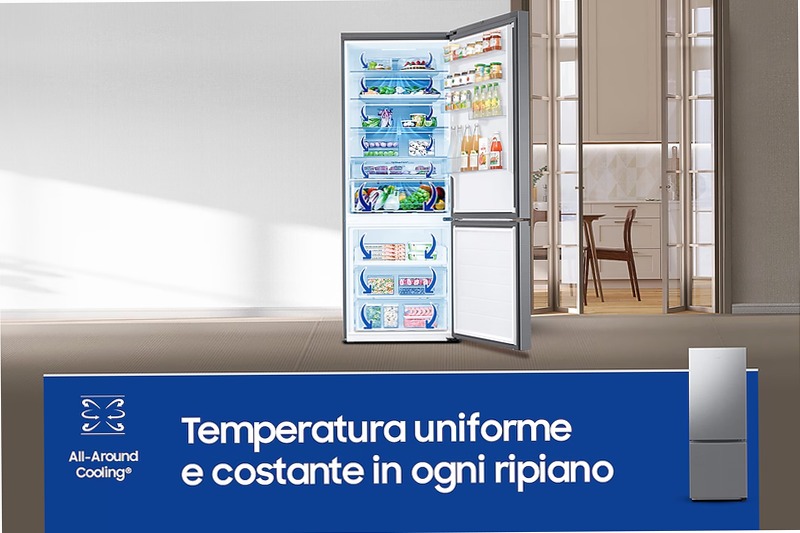 Frigorifero Combinato Samsung FIRST 75 AI Inox D