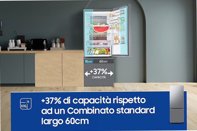 Frigorifero Combinato Samsung FIRST 75 AI Inox D