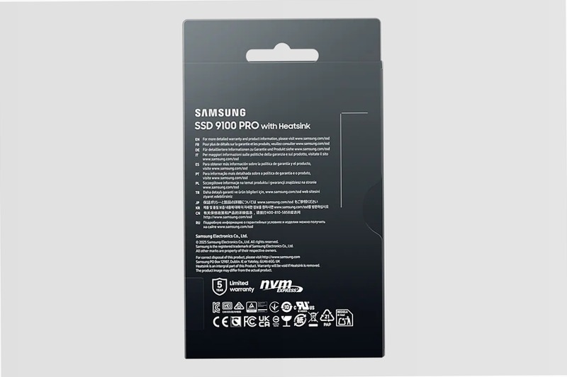 9100 PRO NVMe con dissipatore di calore SSD interno 2TB PCIe 5.0