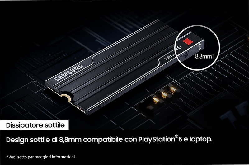 9100 PRO NVMe con dissipatore di calore SSD interno 2TB PCIe 5.0