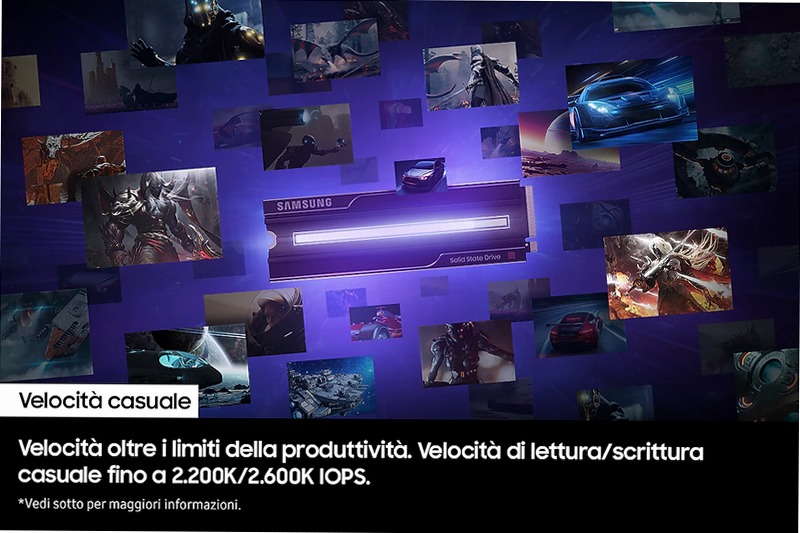 9100 PRO NVMe con dissipatore di calore SSD interno 2TB PCIe 5.0