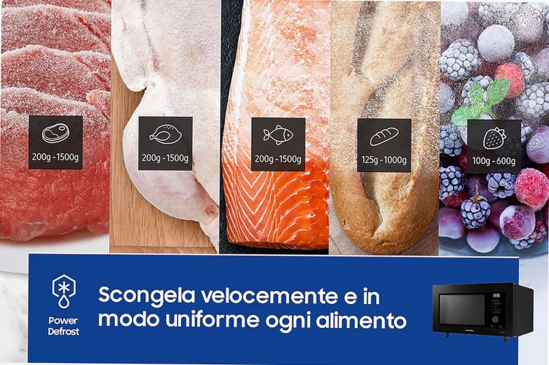 Microonde Samsung Combinato Bespoke Cottura Ventilata 32L 32 Nero