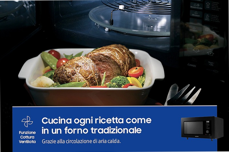 Microonde Samsung Combinato Bespoke Cottura Ventilata 32L 32 Nero
