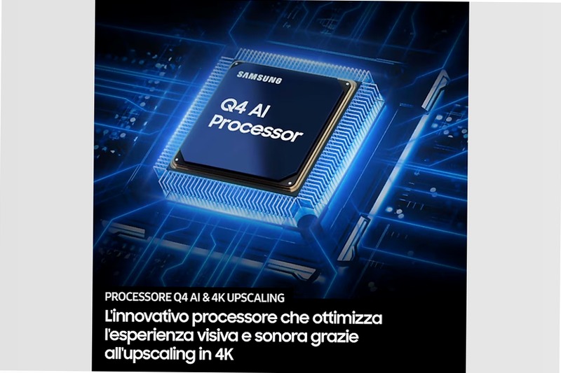 2025 Q7F4 55 pollici 4K QLED Samsung Vision AI TV Nero