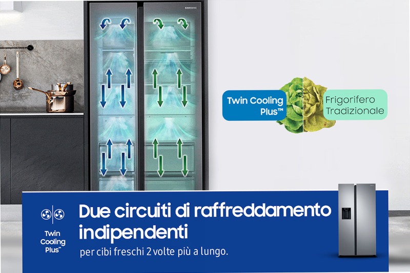 Frigorifero Side by Side Serie 8000 RS68A854CSL C