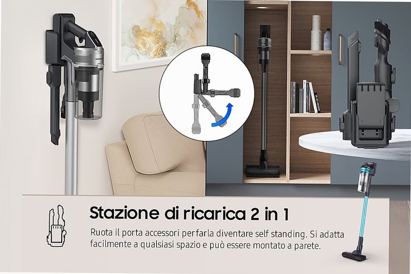 Aspirapolvere senza filo Samsung Jet™ 60 turbo 150W VS15A6031R1