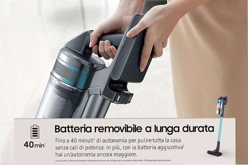 Aspirapolvere senza filo Samsung Jet™ 60 turbo 150W VS15A6031R1
