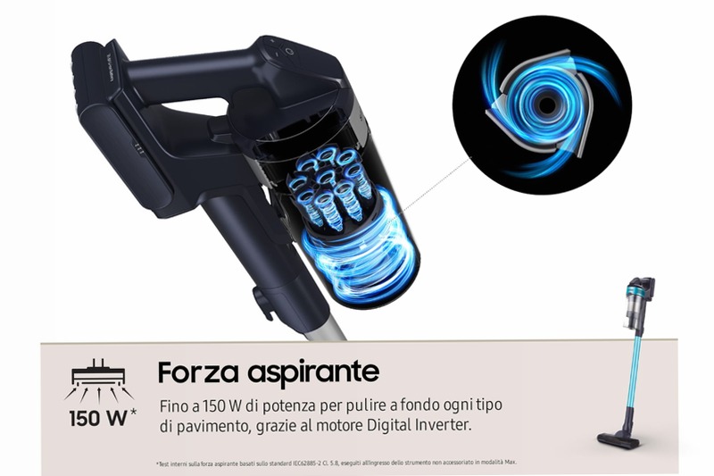 Aspirapolvere Samsung Jet™ 60 Turbo VS15A6031R1 0.8lt A Nero 410w
