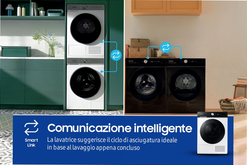 Asciugatrice Bespoke AI™ QuickDry 9Kg DV90BB7445GE C Bianco