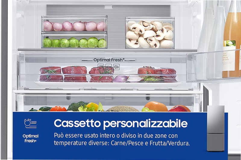 Frigorifero Combinato Samsung FIRST 75 AI Inox C