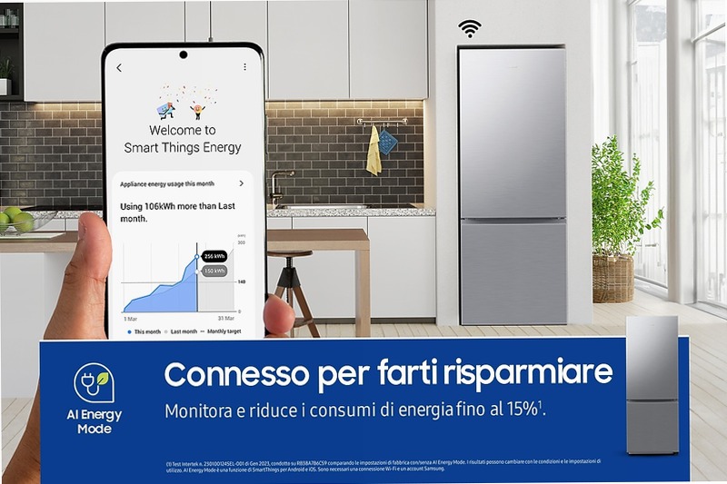 Frigorifero Combinato Samsung FIRST 75 AI Inox C