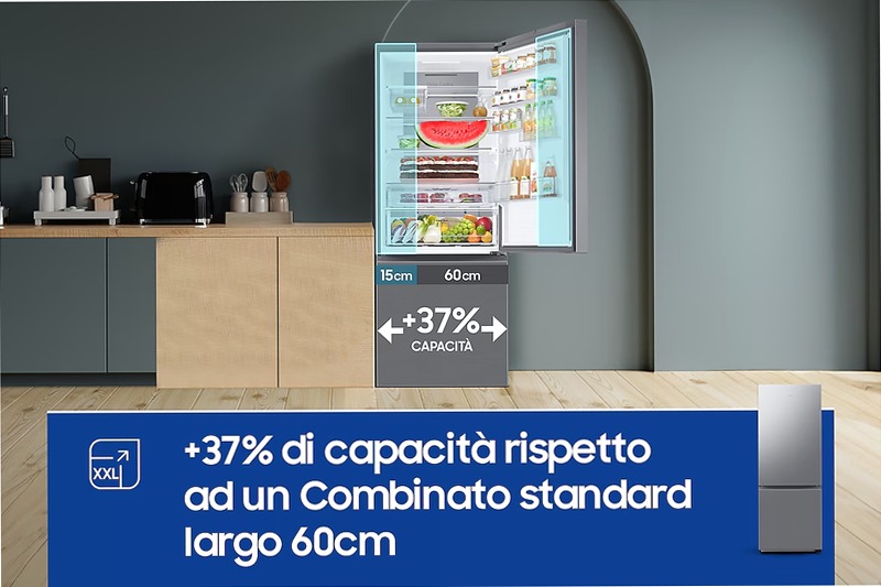 Frigorifero Combinato Samsung FIRST 75 AI Inox C