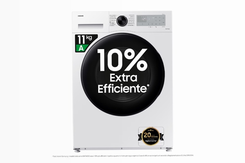 WW5000D Front Load Washer - Samsung Italia 11kg Bianco
