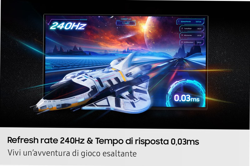 Monitor Gaming Odyssey OLED G8 - UHD Flat 32" Argento