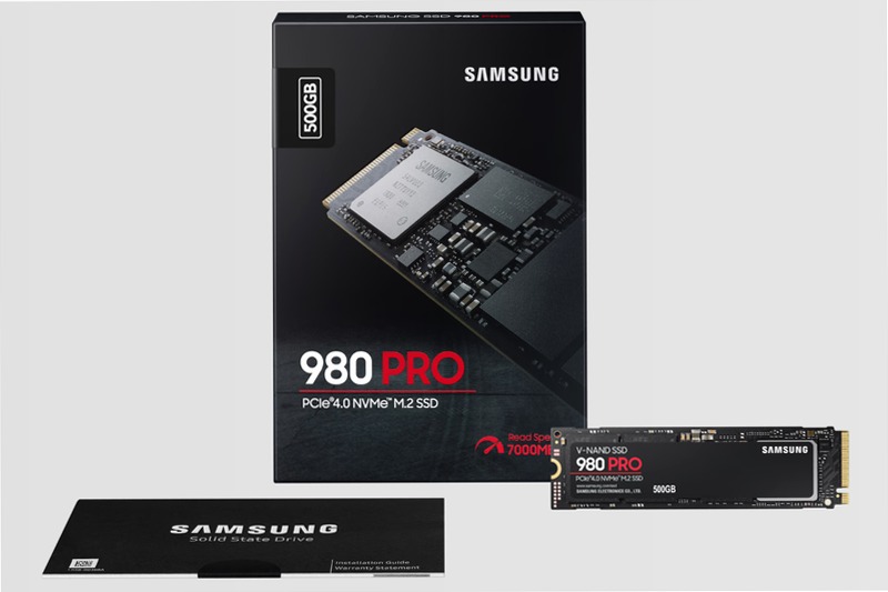980 PRO NVMe M.2 SSD 500GB 7000MB/s 7000MB/s