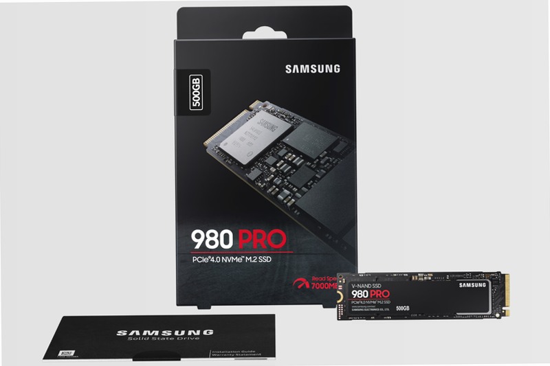 980 PRO NVMe M.2 SSD 500GB 7000MB/s 7000MB/s