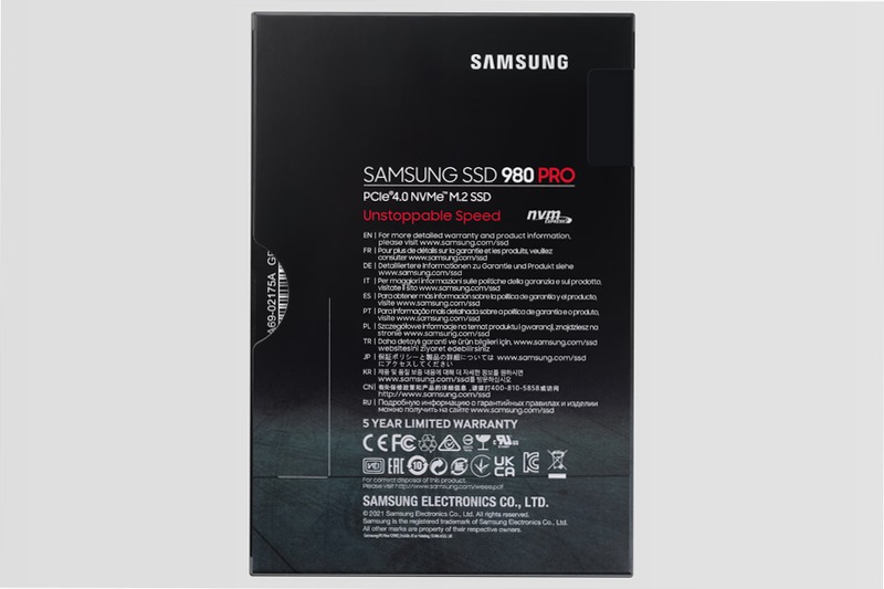 980 PRO NVMe M.2 SSD 500GB 7000MB/s 7000MB/s