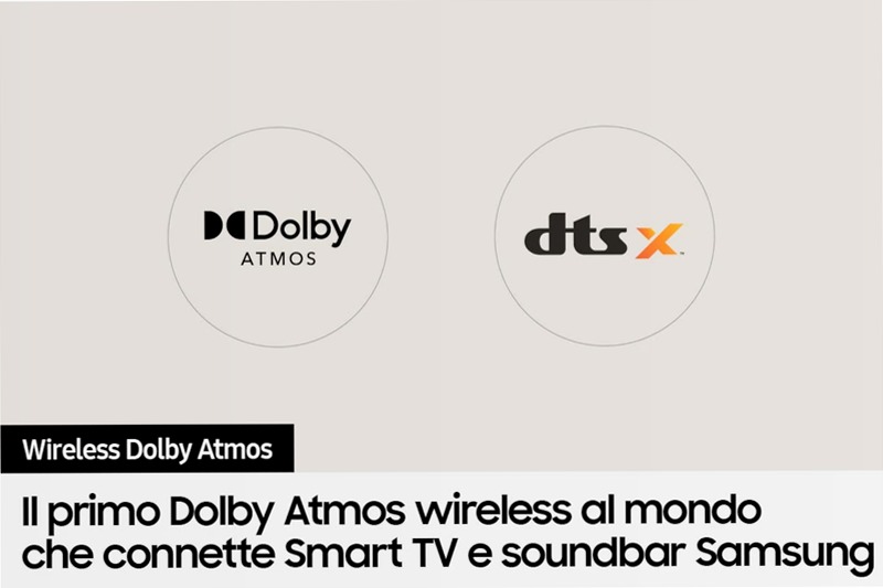 Soundbar HW-Q700B - Dolby Atmos senza fili e suono ottimizzato 3.1 37w