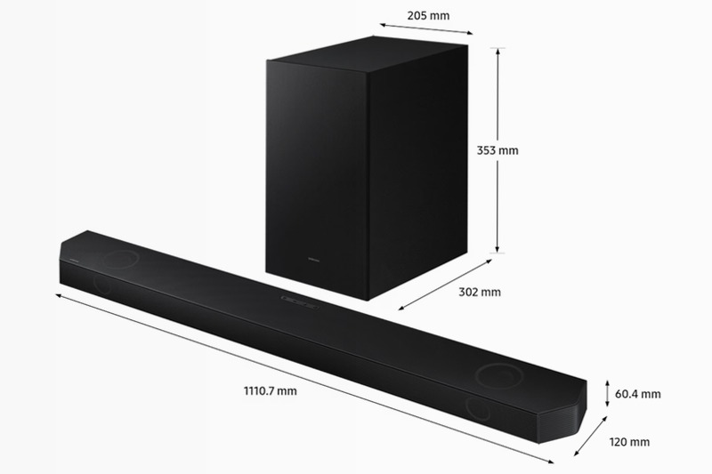 Soundbar HW-Q700B - Dolby Atmos senza fili e suono ottimizzato 3.1 37w