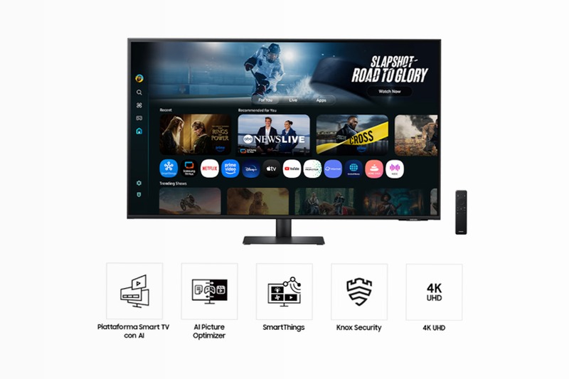 Smart Monitor M7 - M70F 43'' UHD Flat Nero VA
