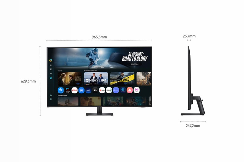 Smart Monitor M7 - M70F 43'' UHD Flat Nero VA