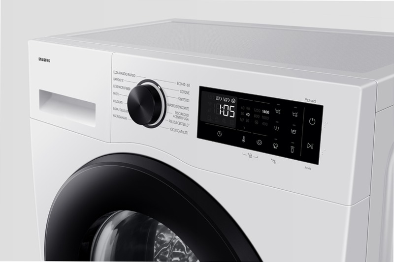 Lavatrice Samsung Crystal Clean Slim 9Kg Bianco