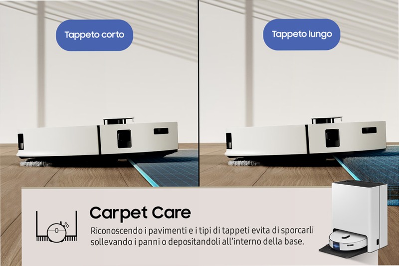 Robot Aspirapolvere Samsung Jet Bot Combo™ VR7MD96514G/WA 70w
