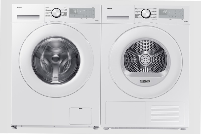 Lavatrice Samsung Crystal Clean 9 kg WW90CGC04DTHET White 1400rpm Bianco