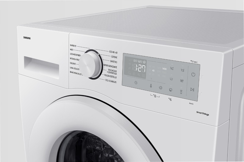 Lavatrice Samsung Crystal Clean 9 kg WW90CGC04DTHET White 1400rpm Bianco
