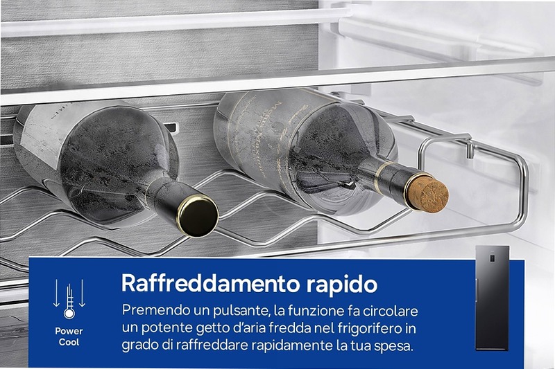 Frigorifero Monoporta Samsung Bespoke AI 387L RR70H39CCFEF Nero C