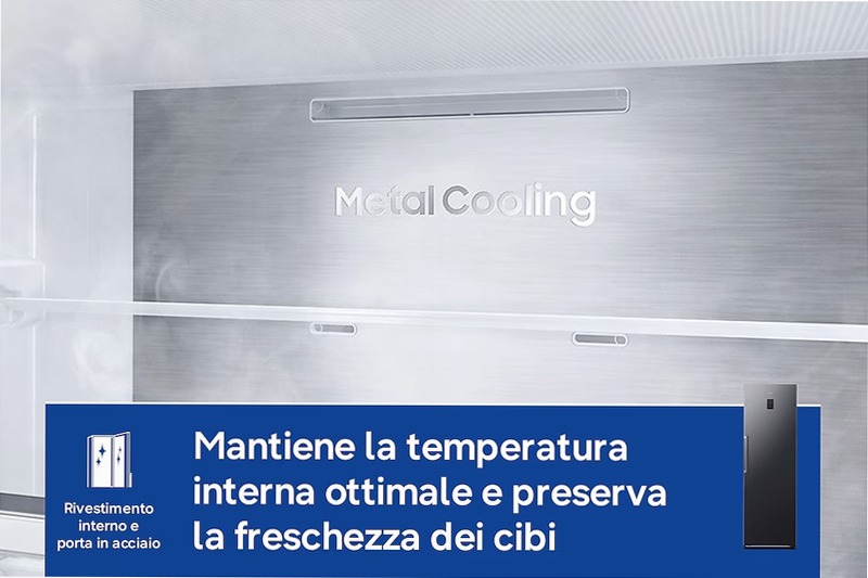 Frigorifero Monoporta Samsung Bespoke AI 387L RR70H39CCFEF Nero C