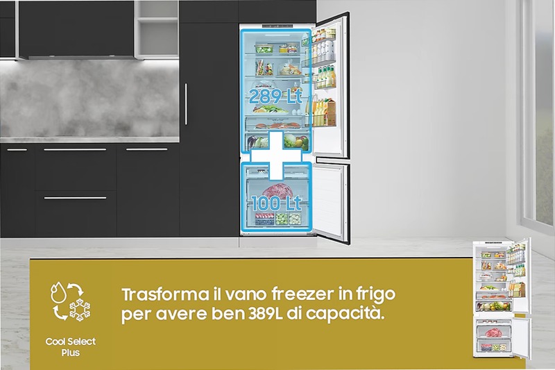 Frigorifero Combinato Samsung F1RST 75 AI Ghiaccio E Incasso
