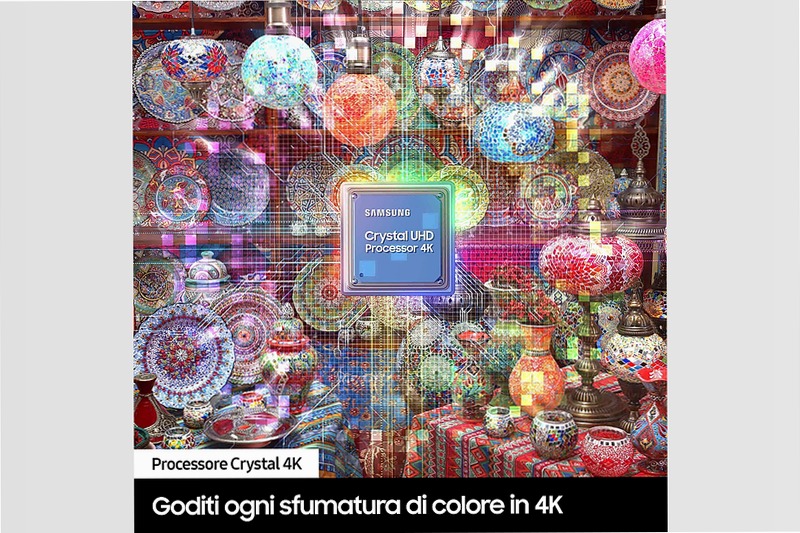 Crystal UHD 4K 85" DU8070 TV 2024 Nero