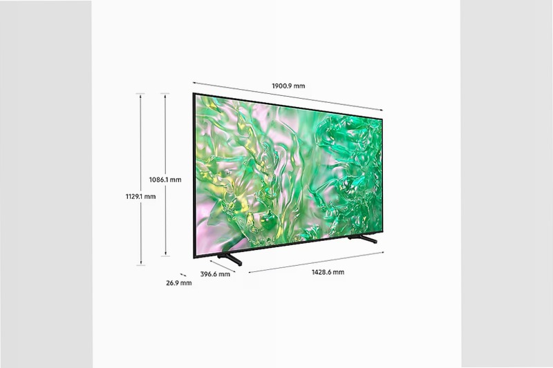 Crystal UHD 4K 85" DU8070 TV 2024 Nero