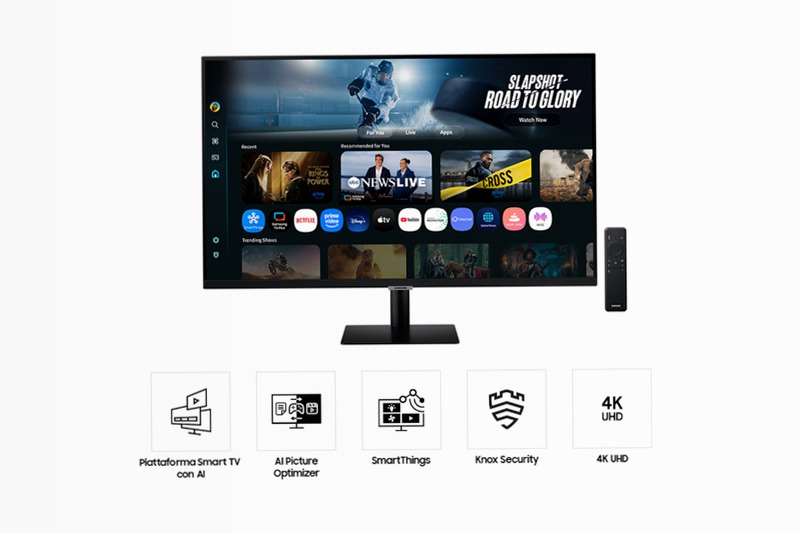 Smart Monitor M7 - UHD 32'' 32" Nero VA 3840 x 2160