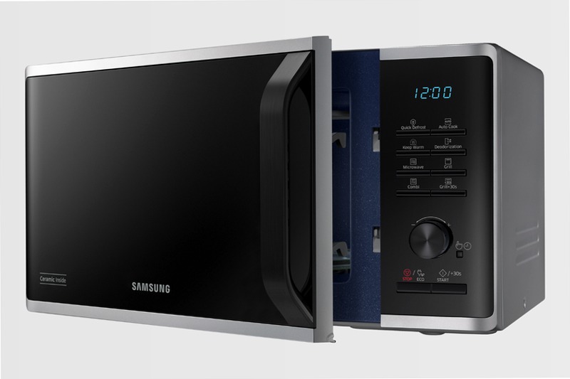 Microonde Samsung Grill Cottura Croccante 23L MG23K3515CS Argento 23
