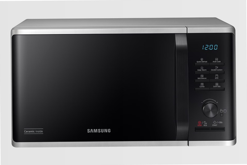 Microonde Samsung Grill Cottura Croccante 23L MG23K3515CS Argento 23