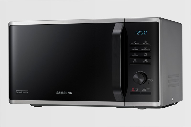 Microonde Samsung Grill Cottura Croccante 23L MG23K3515CS Argento 23