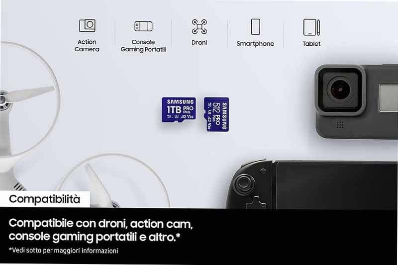PRO Plus microSD 256GB - Velocità e Spazio per la Tua Vita in Movimento