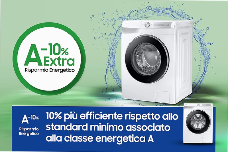 Lavatrice Samsung AI Control Ecodosatore 11Kg Bianco