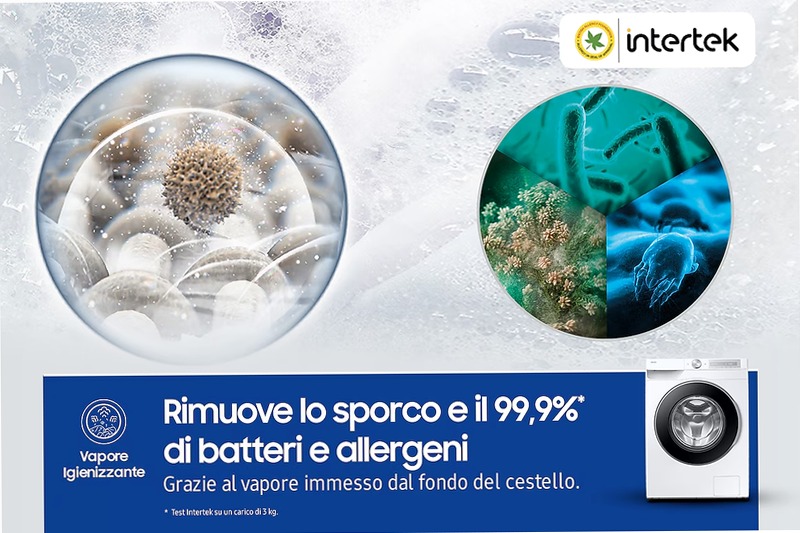 Lavatrice Samsung AI Control Ecodosatore 11Kg Bianco