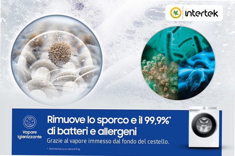 Lavatrice Samsung AI Control Ecodosatore 11Kg WW11DG6B85LHU3 Bianco
