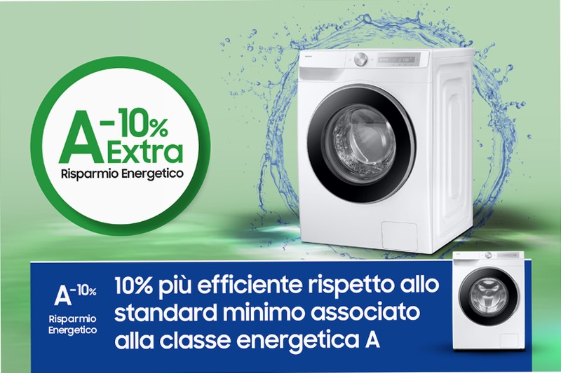 Lavatrice Samsung AI Control Ecodosatore 11Kg WW11DG6B85LHU3 Bianco
