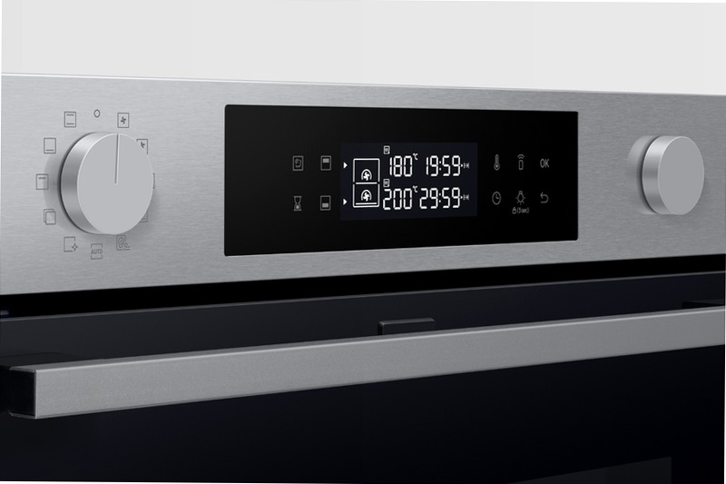 Forno Samsung Dual Cook Flex™ Serie 4 76L 76 A Acciaio