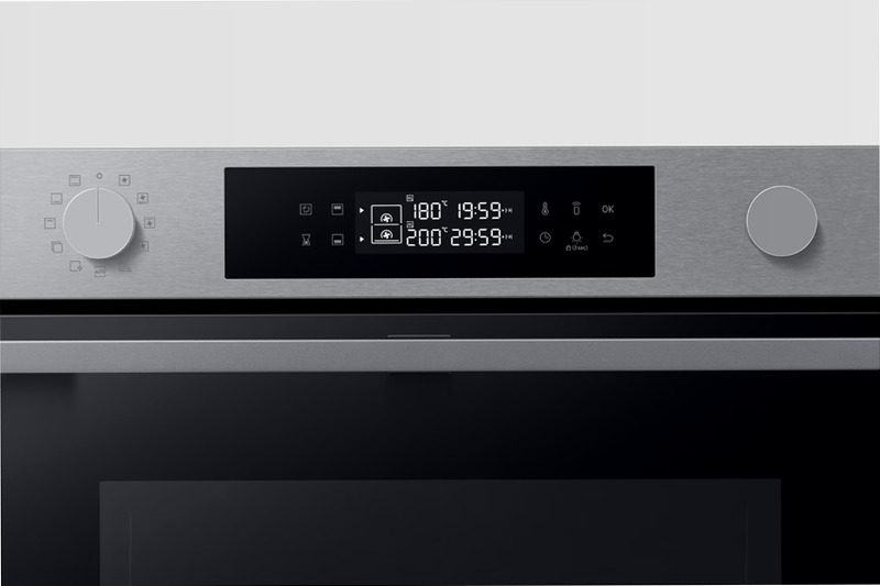 Forno Samsung Dual Cook Flex™ Serie 4 76L 76 A Acciaio