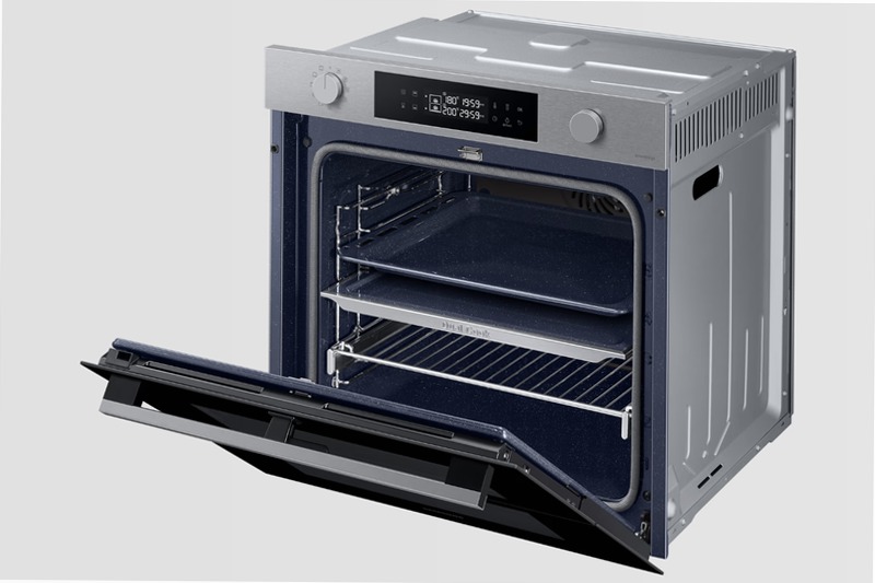 Forno Samsung Dual Cook Flex™ Serie 4 76L 76 A Acciaio