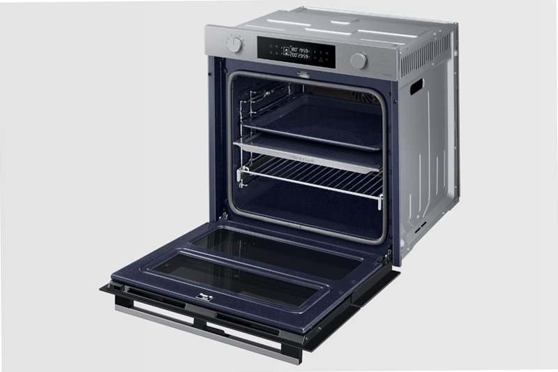 Forno Samsung Dual Cook Flex™ Serie 4 76L 76 A Acciaio